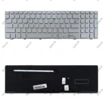 کیبرد لپ تاپ دل Inspiron 15-7537 نقره ای-با بک لایت-با فریم