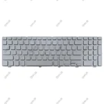 کیبرد لپ تاپ دل Inspiron 15-7537 نقره ای-با بک لایت-با فریم - Image 2
