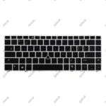 کیبرد لپ تاپ اچ پی EliteBook Folio 9470M مشکی-با موس و بک لایت-با فریم نقره ای - Image 2