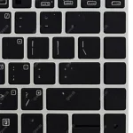 کیبرد لپ تاپ اچ پی EliteBook Folio 9470M مشکی-با موس و بک لایت-با فریم نقره ای - Image 5