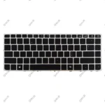 کیبرد لپ تاپ اچ پی EliteBook Folio 9470M مشکی با فریم نقره ای - Image 2