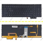 کیبرد لپ تاپ اچ پی Omen 17-AN_RGB مشکی با بک لایت-بدون فریم