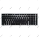 کیبرد لپ تاپ لنوو IdeaPad Z510 مشکی-با فریم نقره ای - Image 2