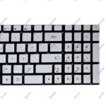 کیبرد لپ تاپ ایسوس N551 نقره ای-اینترکوچک با بک لایت-بدون فریم - Image 4