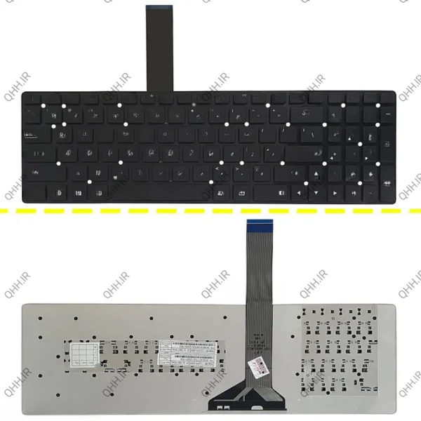 کیبرد لپ تاپ ایسوس K55V مشکی-اینترکوچک بدون فریم