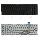 کیبرد لپ تاپ ایسوس VivoBook X542-R542 مشکی-اینترکوچک بدون فریم-به همراه کلید پاور