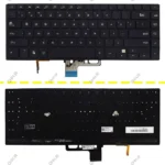 کیبرد لپ تاپ ایسوس ZenBook Pro UX550 مشکی-اینترکوچک-بابک لایت و کلید پاور