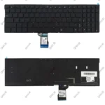 کیبرد لپ تاپ ایسوس N501 مشکی-اینترکوچک-بابک لایت-بدون کلید پاور