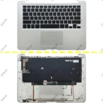 کیبرد لپ تاپ اپل MacBook Air A1237-13 Inch_607-2255-A مشکی با قاب C نقره ای