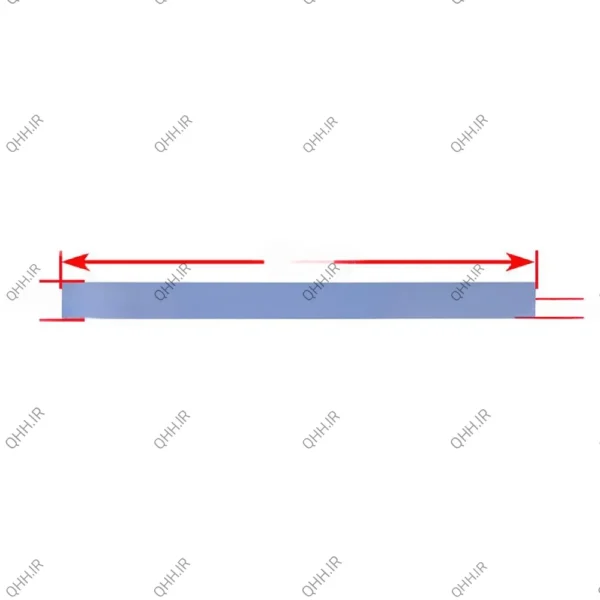 پد سیلیکون 20cm x 1.5cm x 0.5mm نازک-آبی