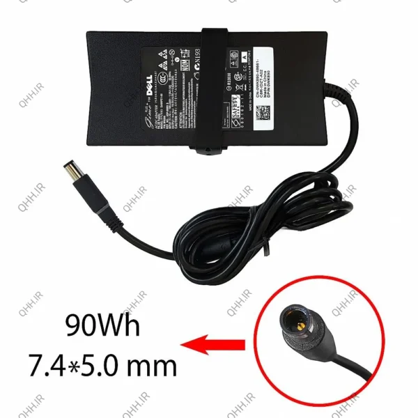 آداپتور لپ تاپ دل 19.5V 4.62A Slim Gimo Plus