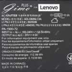 آداپتور لپ تاپ لنوو 20V 4.5A Gimo Plus سردلی - Image 4