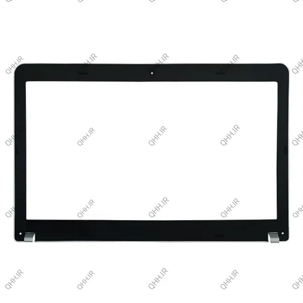 قاب جلو ال سی دی لپ تاپ لنوو Thinkpad Edge E531-E540 مشکی-نقره ای غیرتاچ چهار پیچ-ال ای دی نازک