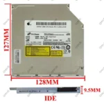 درایو لپ تاپ دی وی دی رایتر H.L IDE Superslim 9.5mm مکشی