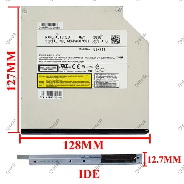 درایو لپ تاپ دی وی دی رایتر پاناسونیک IDE Slim 12.7mm