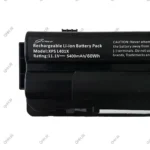 باتری لپ تاپ دل Battery Dell XPS L502-9Cell مشکی-60 وات ساعت - Image 3