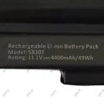 باتری لپ تاپ ایسر Aspire 3830-4830-5830 مشکی-داخلی - Image 3