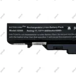 باتری لپ تاپ لنوو IdeaPad G460-G560-6Cell Gimo Plus مشکی-49 وات ساعت - Image 3