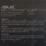 باتری لپ تاپ ایسوس ROG Strix GL503 داخلی-اورجینال - Image 3