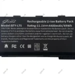 باتری لپ تاپ ام اس آی L74-6Cell Gimo Plus مشکی-49 وات ساعت - Image 3