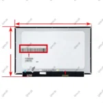 ال ای دی لپ تاپ 15.6 NT156WHM-T03_Grade A نازک براق 40 پین EDP-Touch بدون جاپیچ 350x216x3.2mm برای HP 15-DY