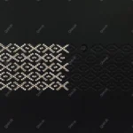 درب قاب کف لپ تاپ دل Studio XPS 1640 مشکی به همراه پیچ-طرح دار - Image 3
