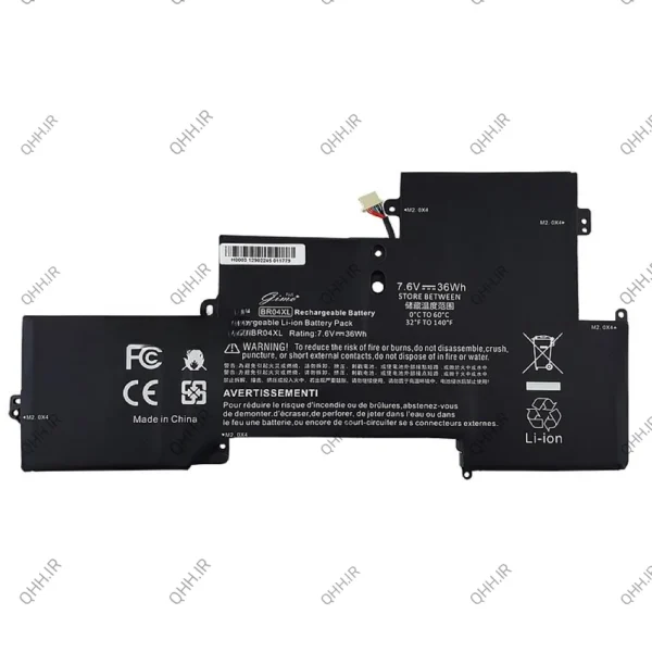 باتری لپ تاپ اچ پی EliteBook Folio 1020 G1_1030 G1_BR04XL Gimo Plus داخلی- 36 وات ساعت