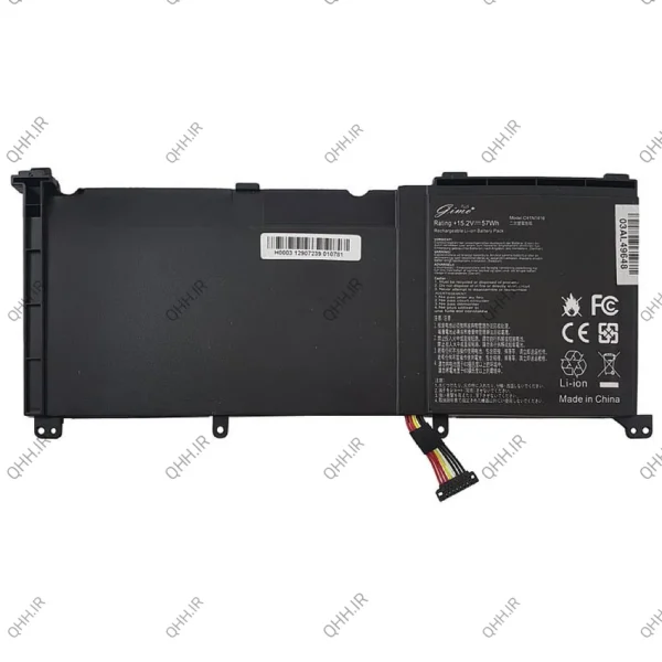 باتری لپ تاپ ایسوس ROG G501_ZenBook UX501_C41N1416 Gimo Plus مشکی-داخلی-57 وات ساعت