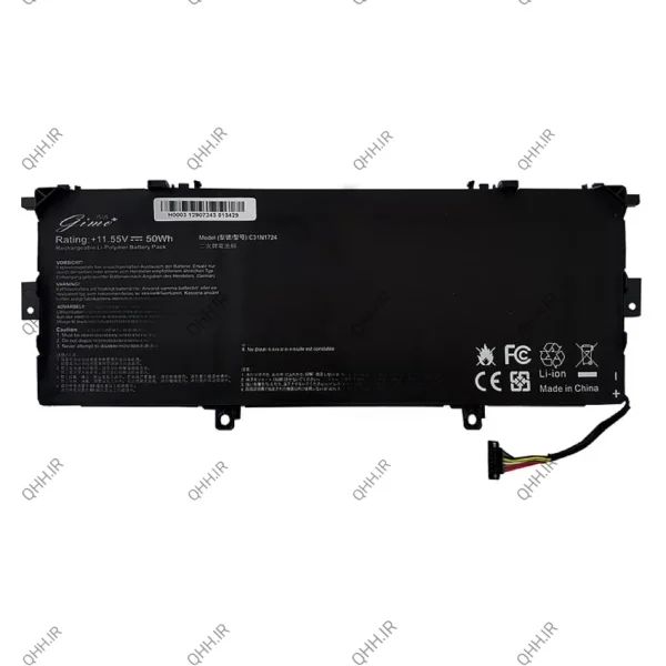 باتری لپ تاپ ایسوس ZenBook UX331U_C31N1724 Gimo Plus مشکی-داخلی-50 وات ساعت