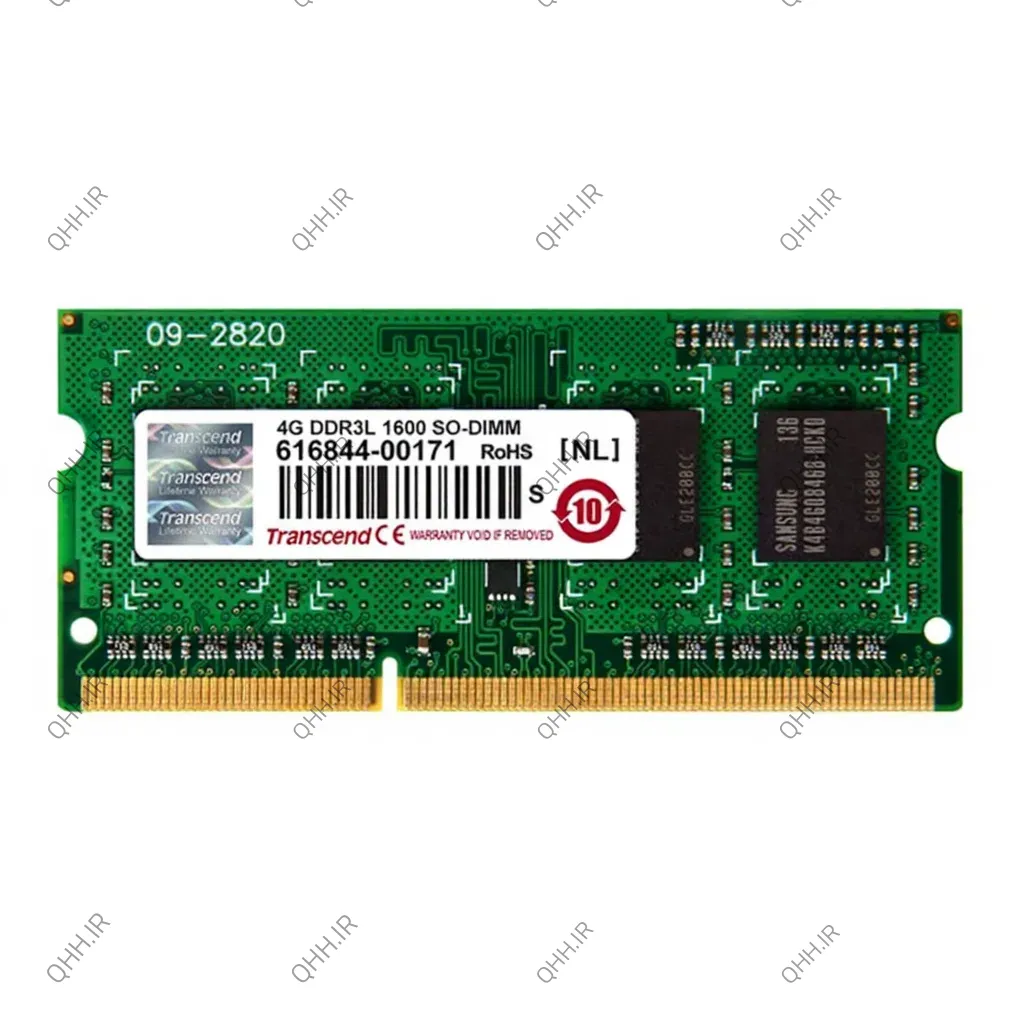 رم لپ تاپ 4 گیگ Transcend DDR3-PC3L-1600-12800 MHZ 1.35V