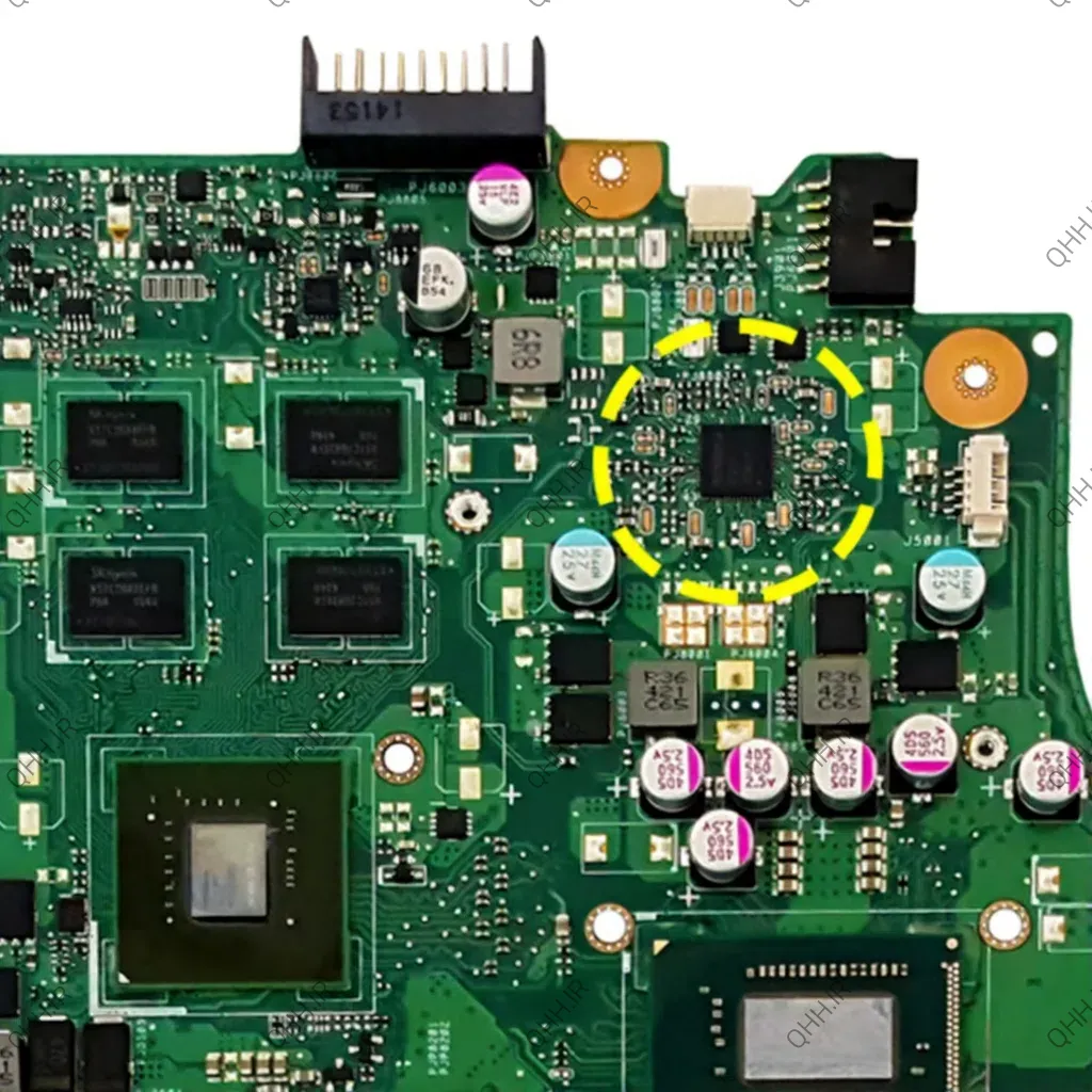 مادربرد لپ تاپ ایسوس X450CC_CPU-I7-3_40Pin_4GB-2GB گرافیک دار-مشابه X450EP-تعمیری - Image 4