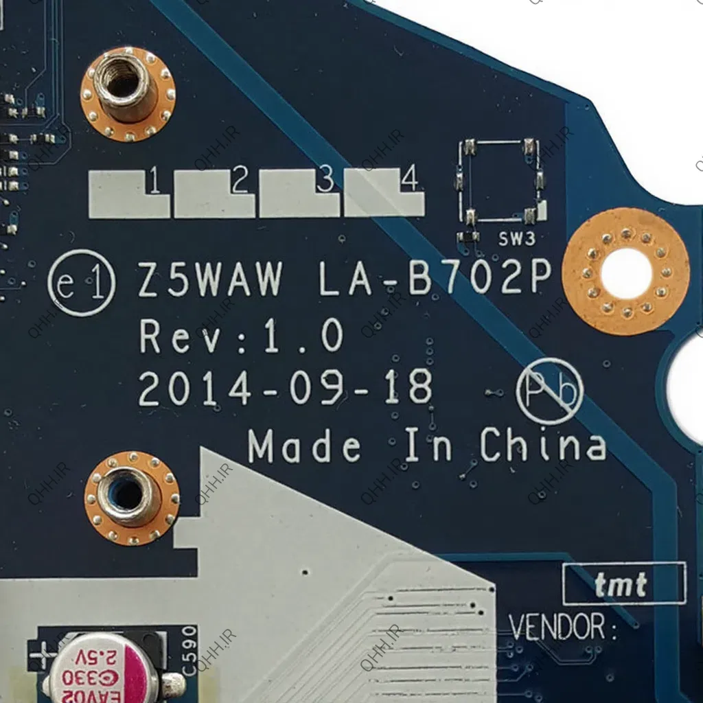 مادربرد لپ تاپ ایسر Aspire E5-572G HM86 CPU-AMD_Z5WAW_LA-B702P گرافیک دار - Image 3