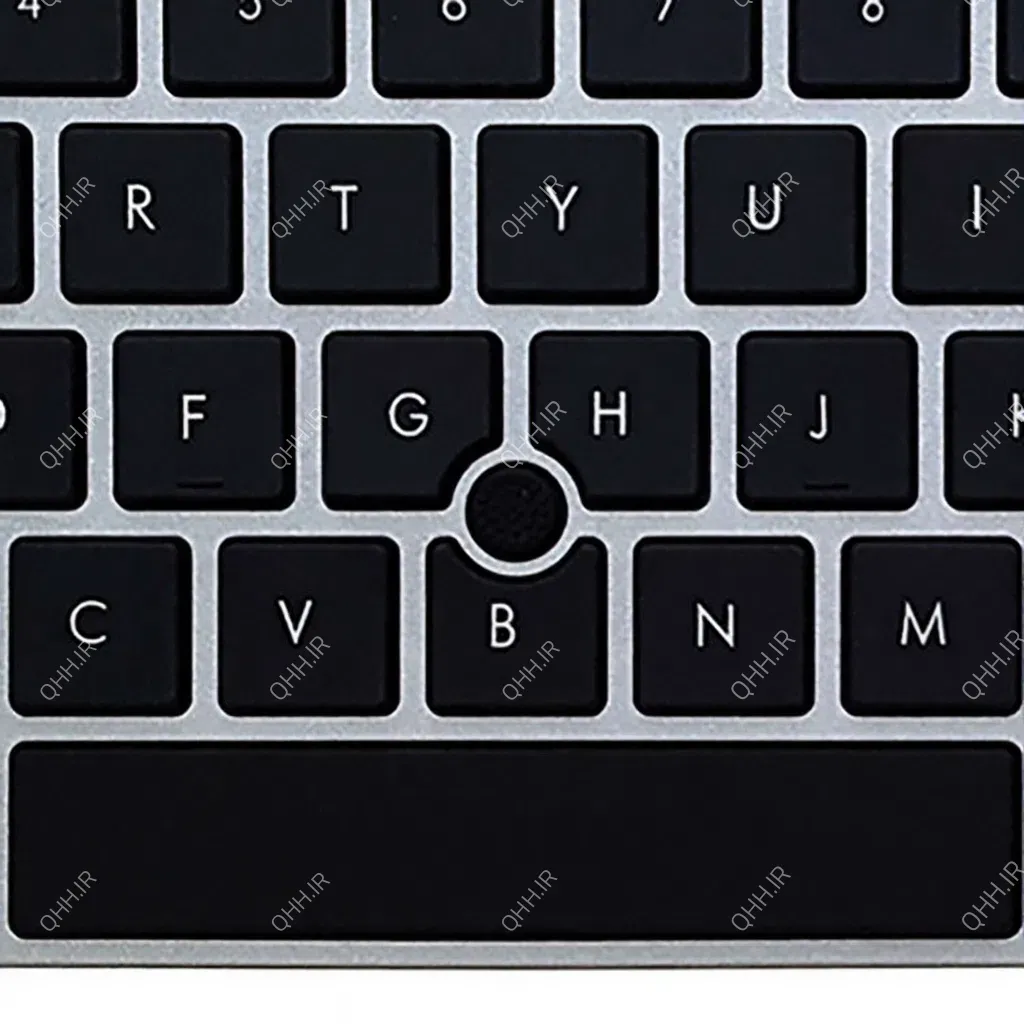 کیبرد لپ تاپ اچ پی EliteBook 8560P مشکی-با موس فریم نقره ای - Image 5