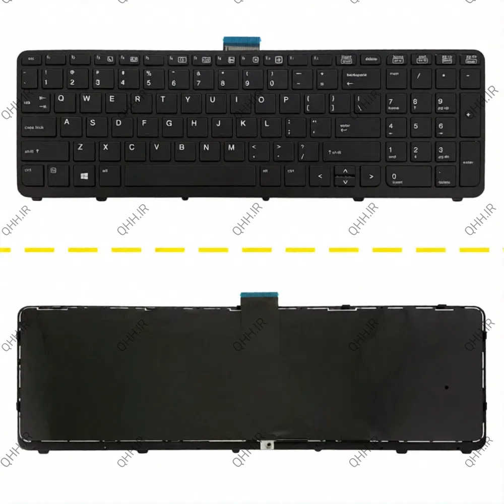 کیبرد لپ تاپ اچ پی ZBook 15-G1_15-G2 مشکی-بدون موس بافریم