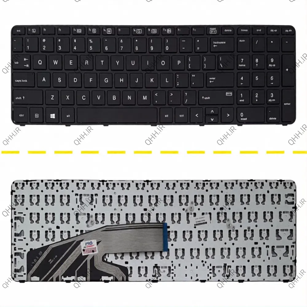 کیبرد لپ تاپ اچ پی Probook 450 G3 مشکی-اینترکوچک بافریم